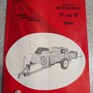 McCormick International 37 and 47 Balers Manual